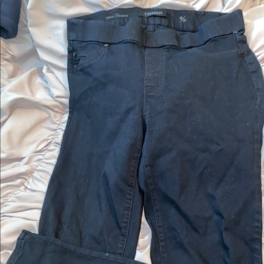 Liverpool black denim skinny jean